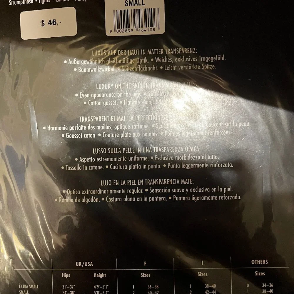 Wolford Individual 10 Sheer Black Hosiery